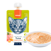 Wanpy Tasty Meat Paste for Cats - Tuna, Chicken & Carrot (90g)