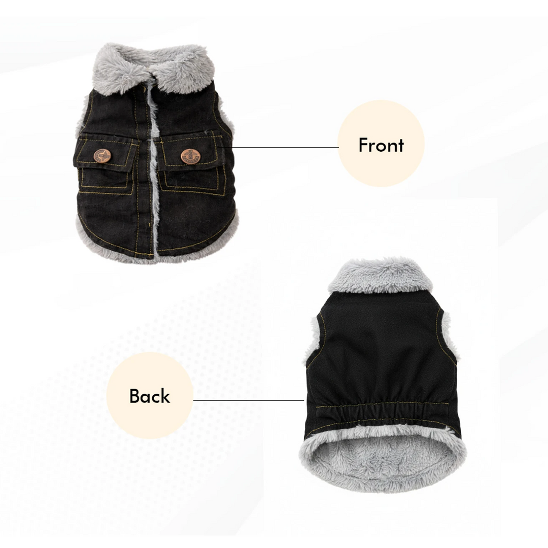 SmartyPet Winter Denim Dog Jacket