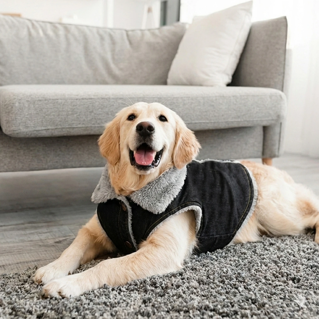SmartyPet Winter Denim Dog Jacket