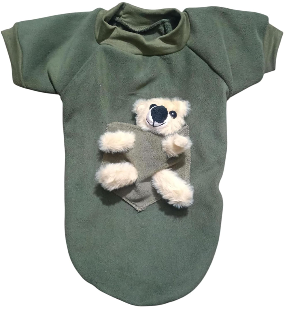 Winter Teddy Fleece Dog T-Shirt