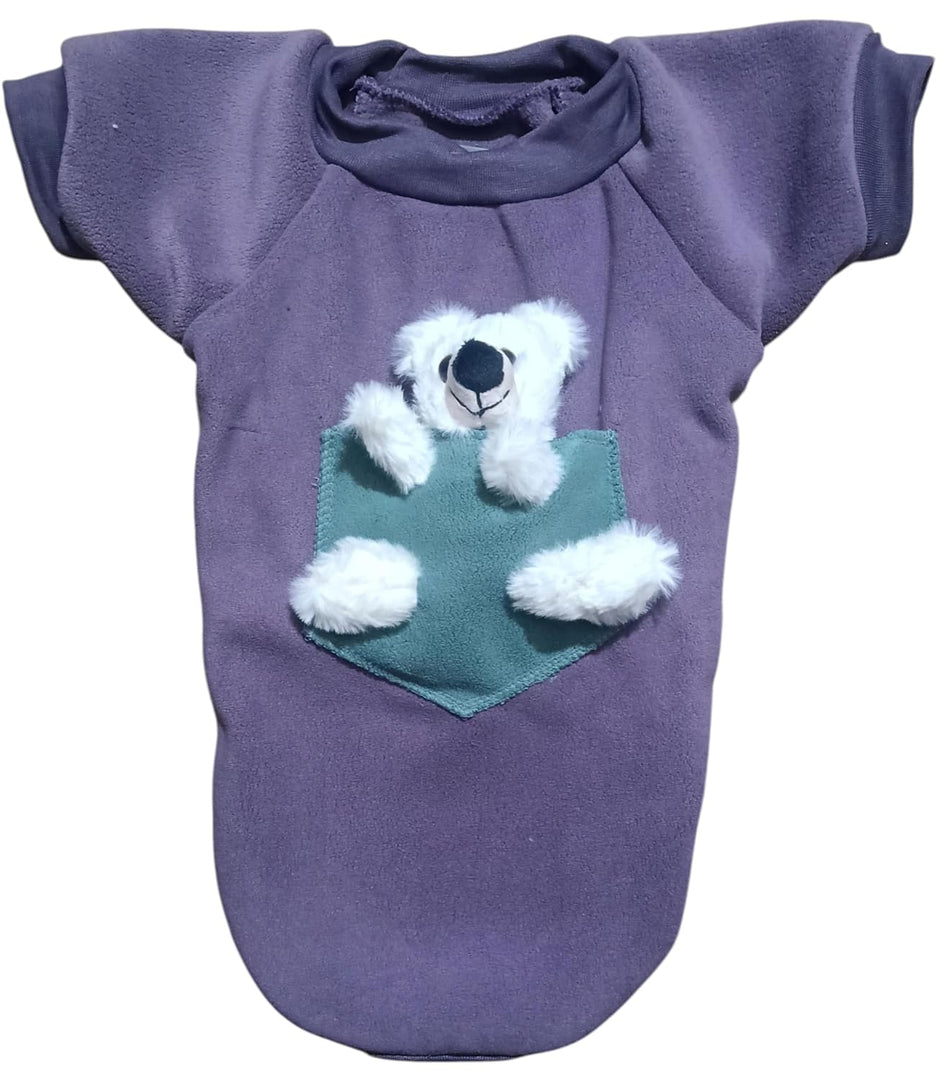 Winter Teddy Fleece Dog T-Shirt