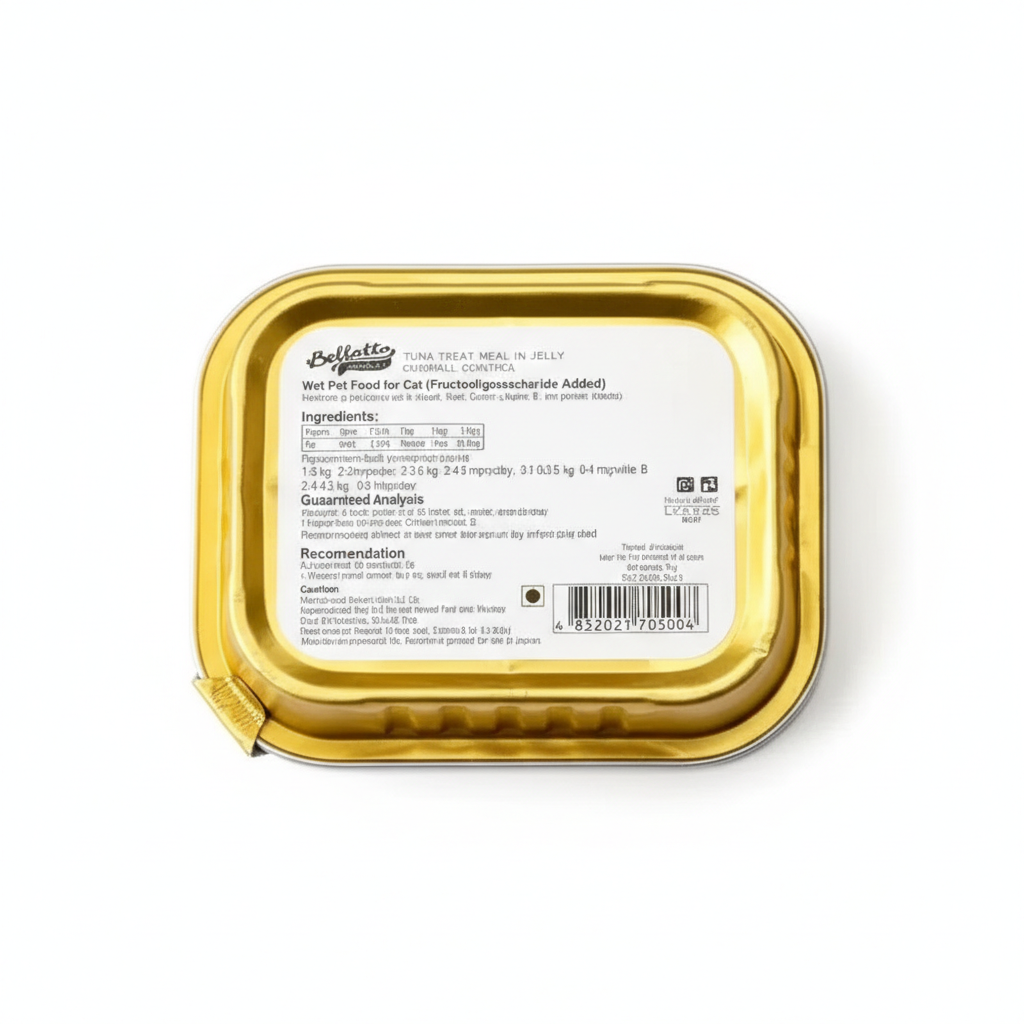 Bellotta Chat Gourmet Tuna Light Meat in Jelly - Hairball Control 80gm x 7 Pcs