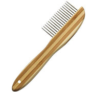 Smarty Pet Bamboo Flat Handle Flea Comb for Dogs & Cats