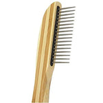 Load image into Gallery viewer, Smarty Pet Bamboo Flat Handle Flea Comb for Dogs &amp; Cats