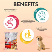 Basil Dog Biscuit Chicken, Egg & Milk – Healthy Crunchy Treats for Adult Dogs (900gm)