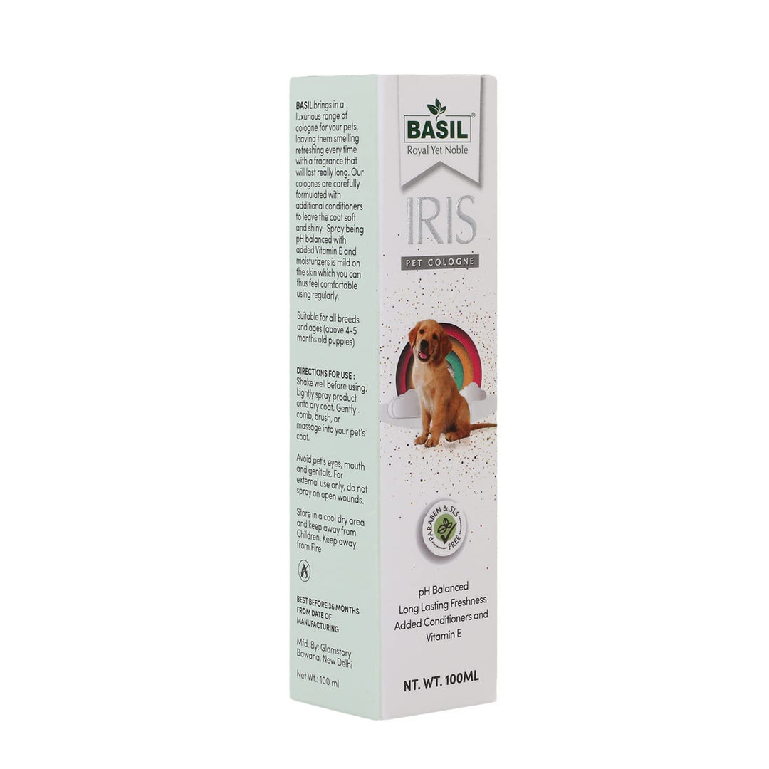 Basil Pet Colognes Amour 100ml – Long-Lasting Fragrance for Dogs & Cats