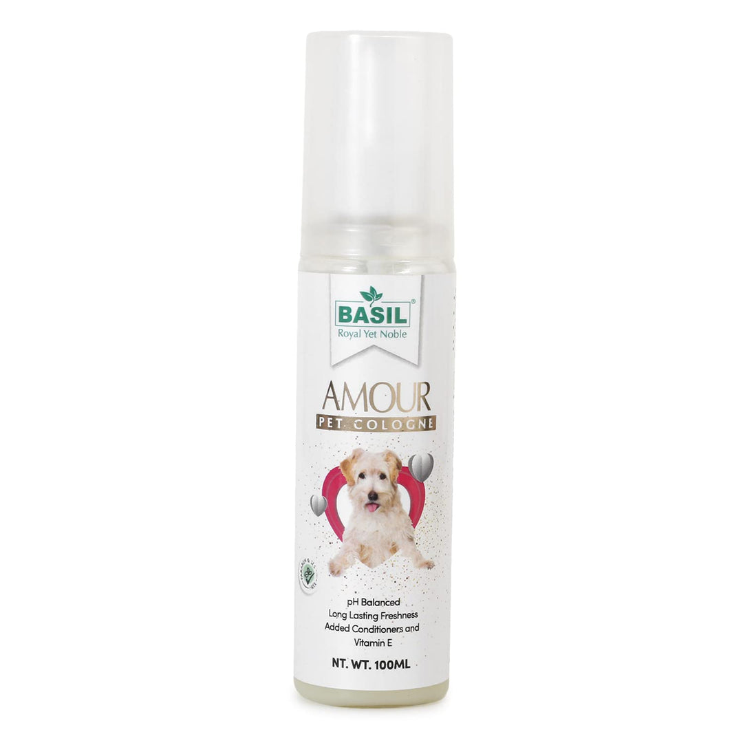 Basil Pet Colognes Amour 100ml – Long-Lasting Fragrance for Dogs & Cats