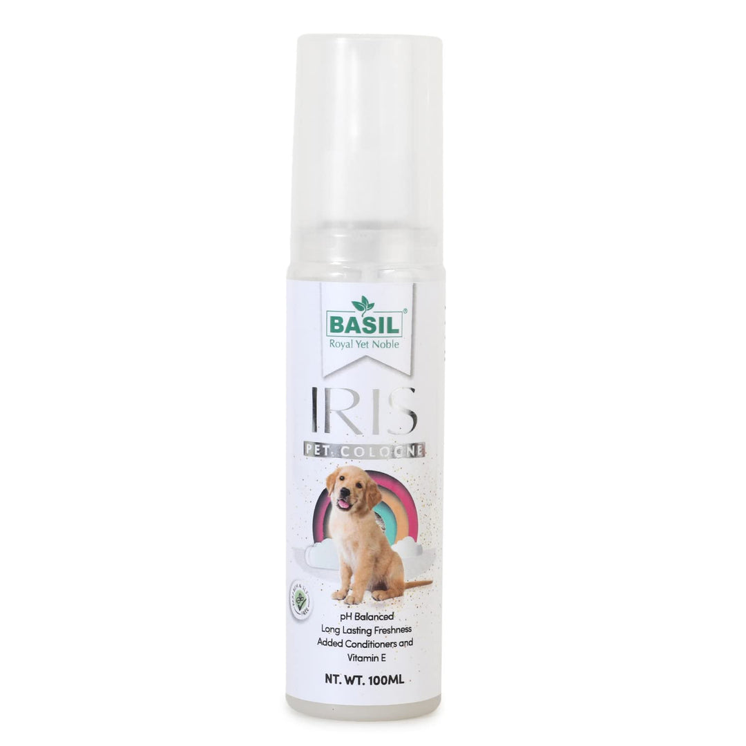 Basil Pet Cologne Iris 100ml – Long Lasting Freshness for Dogs & Cats
