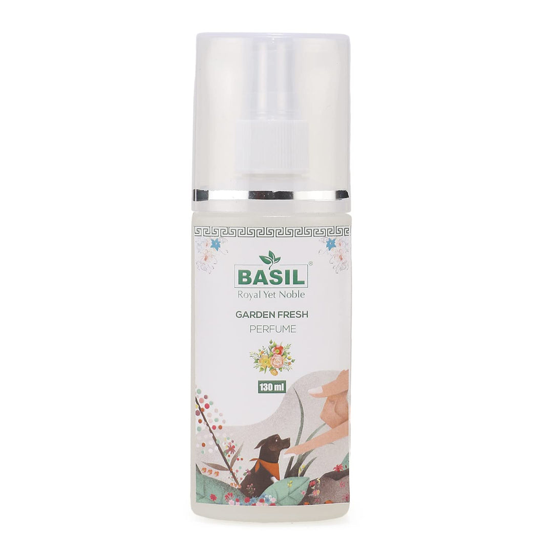 Basil Garden Fresh Pet Perfume 130ml – Long-Lasting Refreshing Fragrance for Dogs & Cats