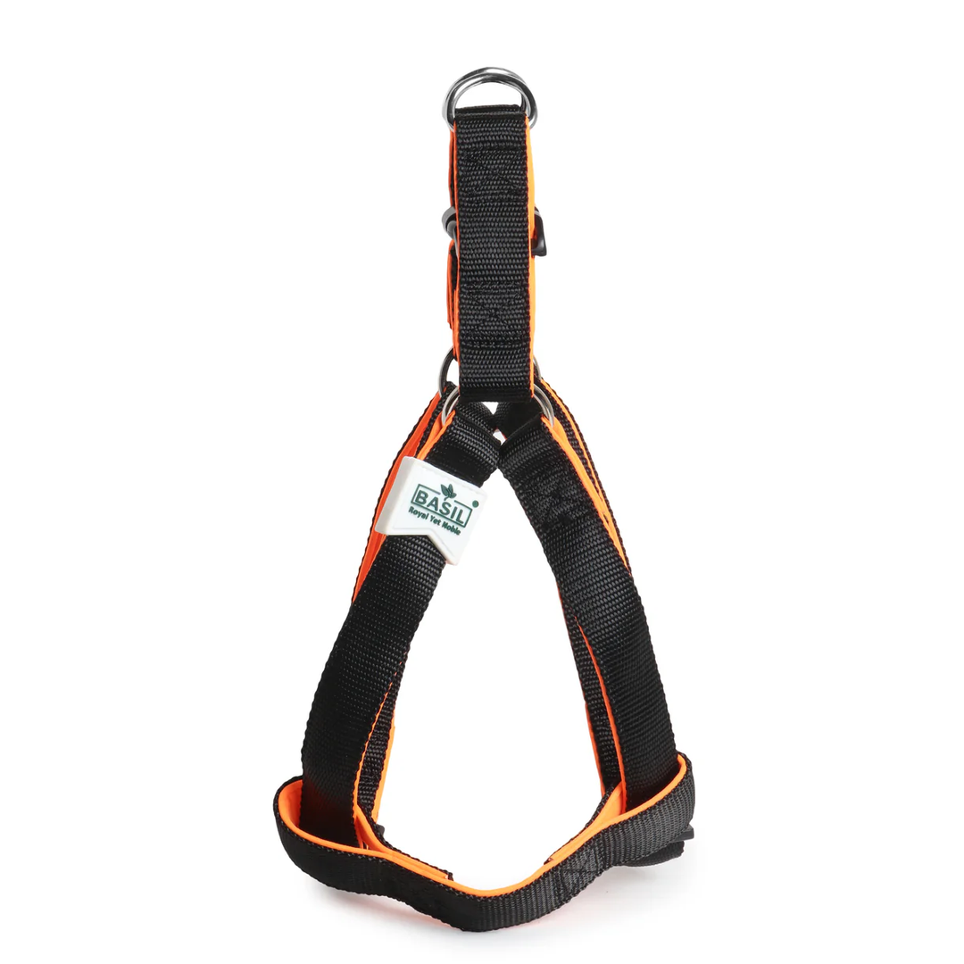 Basil Solid Color Padded Dog Harness – S, M, L, XL | Comfortable & Adjustable Pet Harness