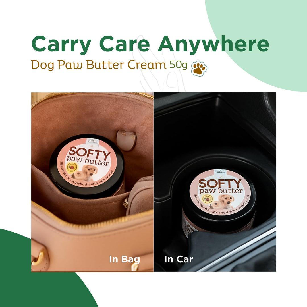 Basil Softy Paw Butter for Dogs & Cats – 50gm | Natural Paw Moisturizer & Healer | Soothes Dry, Cracked Paws
