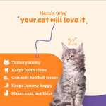 Load image into Gallery viewer, Basil Purrfect Dental Sticks for Cats – Tuna &amp; Cranberry (44g)