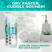 Basil Absorbent Pet Towel 66 x 43 cm – Quick Dry, Soft Microfiber Bath Towel for Dogs & Cats