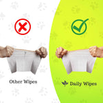Load image into Gallery viewer, Basil Pet Wipes – Gentle Cleansing &amp; Deodorizing Wipes for Dogs &amp; Cats | Alcohol-Free, Safe for Daily Use (Pack of 80 Wipes)