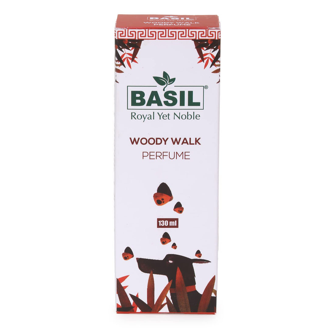 Basil Woody Walk Perfume 130ml – Long Lasting Fresh Fragrance for Dogs and Cats