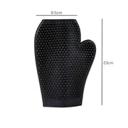 SmartyPet Rubber Pet Bathing & Grooming Glove – Black