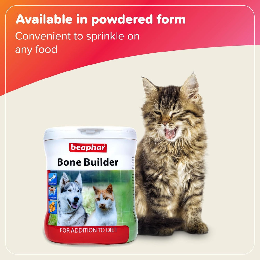 Beaphar Bone Builder for Dogs & Cats – 400gm | Strong Bones & Healthy Joints Supplement