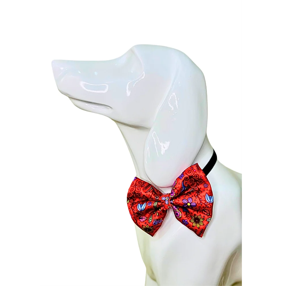 Smarty Pet Designer Pet Bow Tie – Adjustable Elastic Collar Attachment for Dogs & Cats