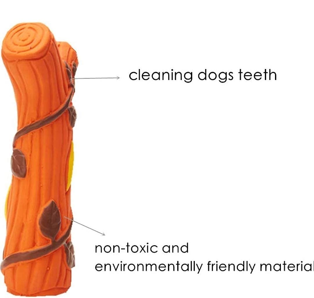 EETOYS Squeaky Latex Tree Branch Dog Chew Toy