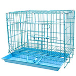 Load image into Gallery viewer, Smarty Pet Heavy Duty Collapsible Wire Pet Cage – Vibrant Blue