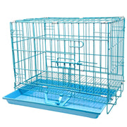 Smarty Pet Heavy Duty Collapsible Wire Pet Cage – Vibrant Blue