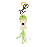 SmartyPet Canvas Fish Cat Toy with Crinkle Ribbons, Crisp Bell & Elastic Teaser String