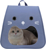 Load image into Gallery viewer, Cat-Face Breathable Pet Carrier – Comfortable Travel for Your Feline