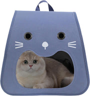 Cat-Face Breathable Pet Carrier – Comfortable Travel for Your Feline