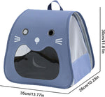 Load image into Gallery viewer, Cat-Face Breathable Pet Carrier – Comfortable Travel for Your Feline