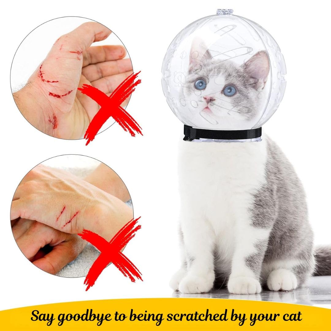 Cat Astronaut Muzzle – Anti-Bite & Scratch Grooming Helmet