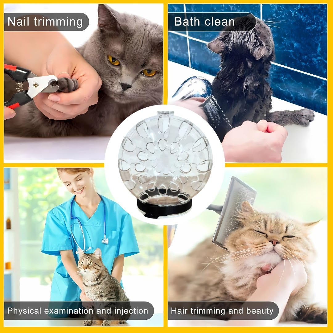 Cat Astronaut Muzzle – Anti-Bite & Scratch Grooming Helmet