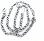 Load image into Gallery viewer, Premium Heavy-Duty Iron Dog Chain Leash with T-Bar &amp; Swivel Snap Hook