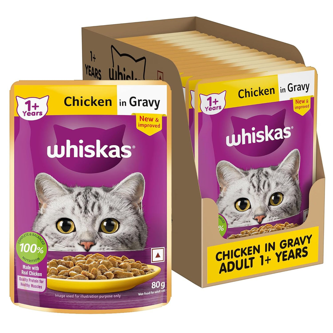 Whiskas Adult Chicken Gravy 80Gm
