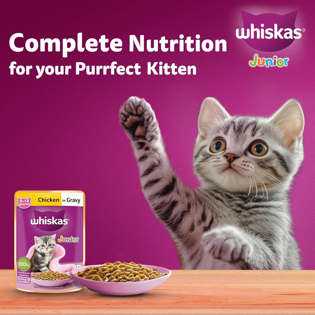 Whiskas Kitten Chicken Gravy 80Gm