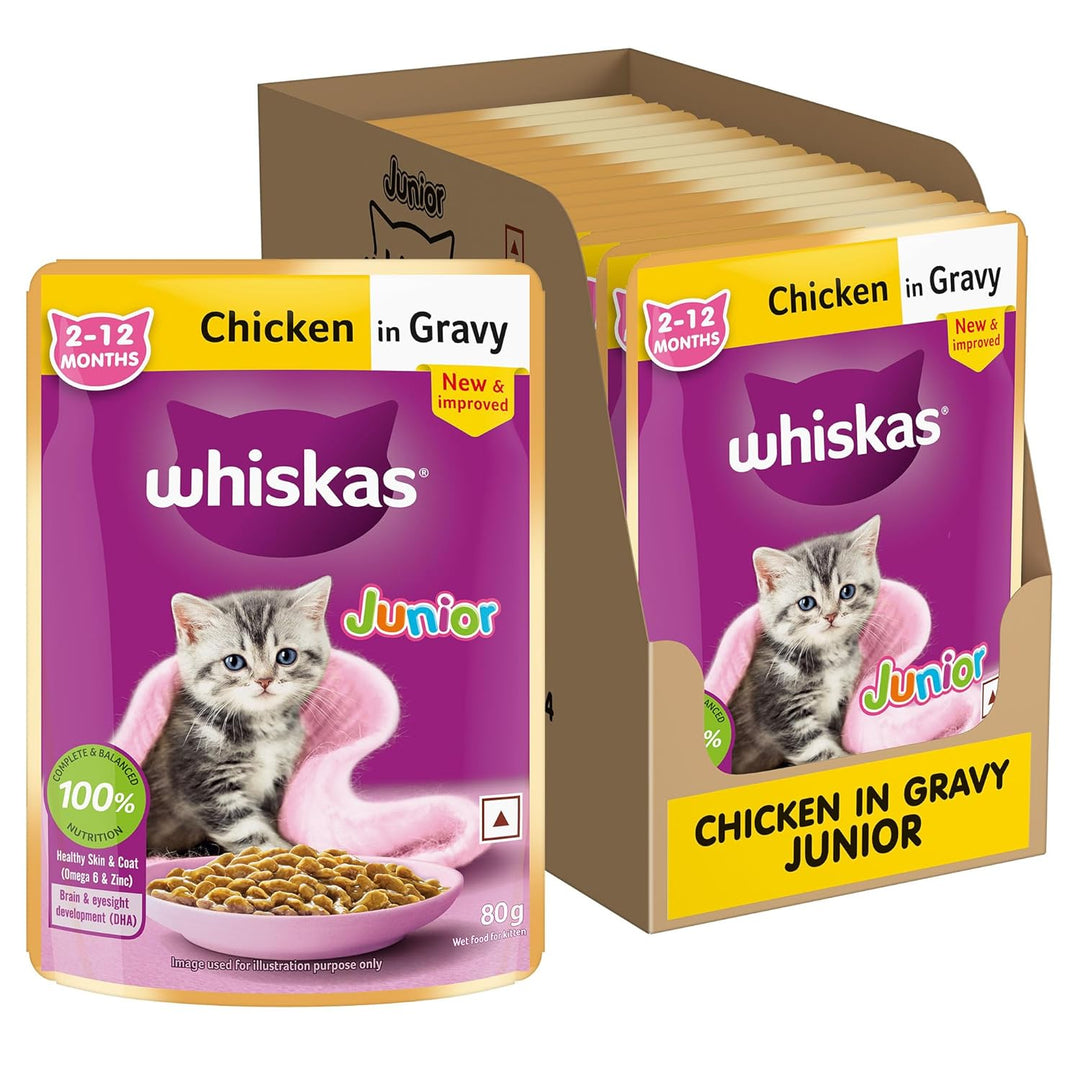 Whiskas Kitten Chicken Gravy 80Gm