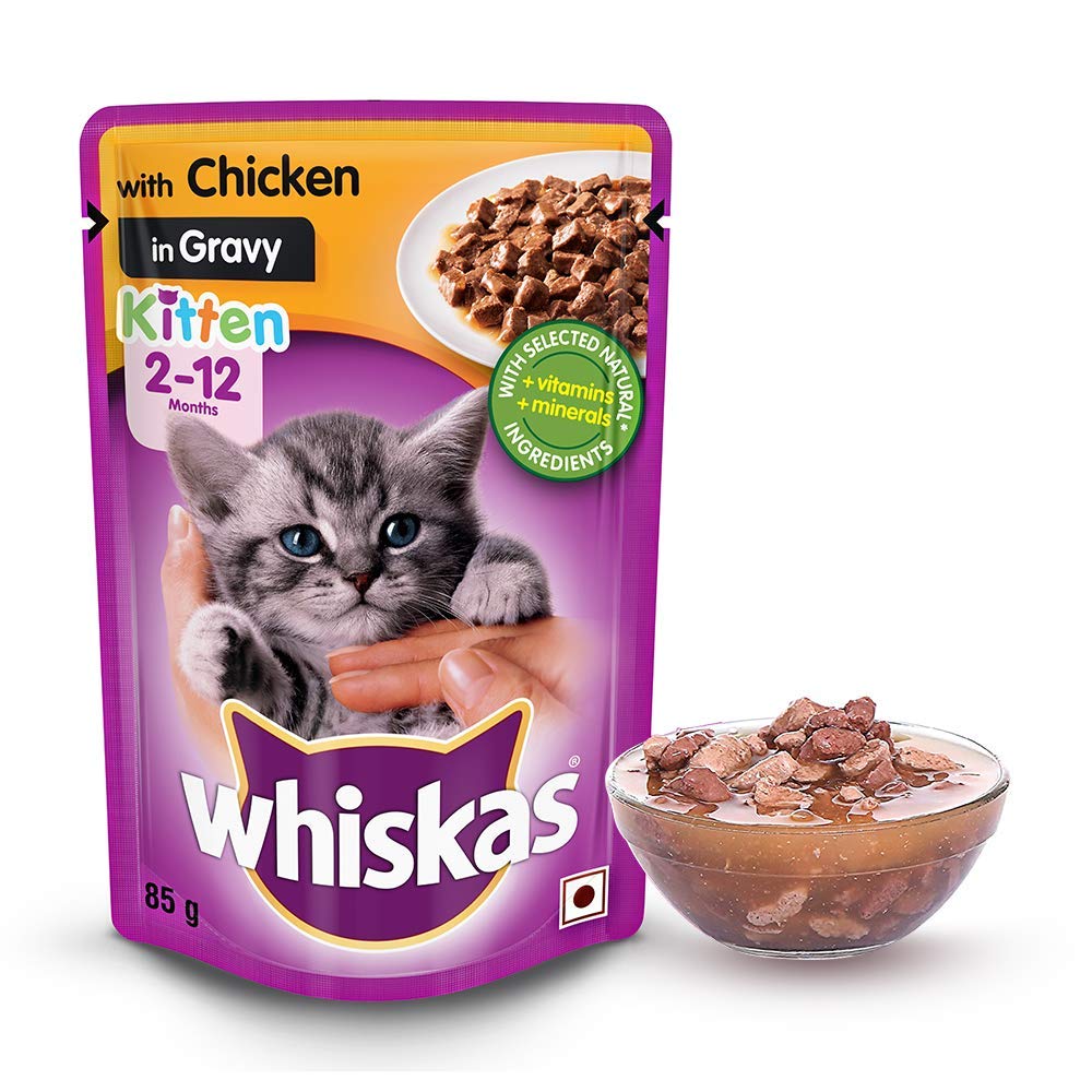 Whiskas Kitten Chicken Gravy 80Gm