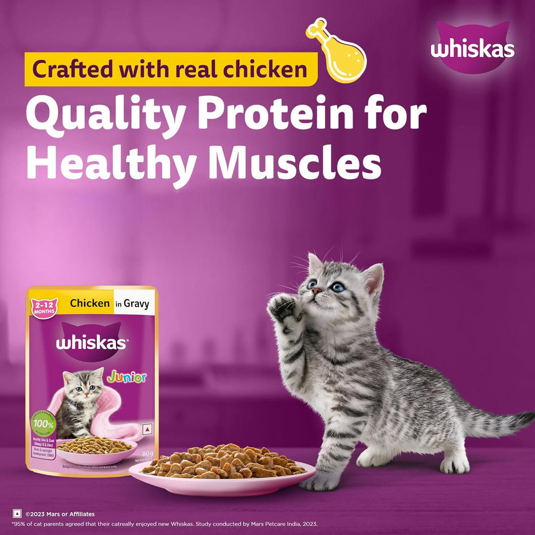 Whiskas Kitten Chicken Gravy 80Gm