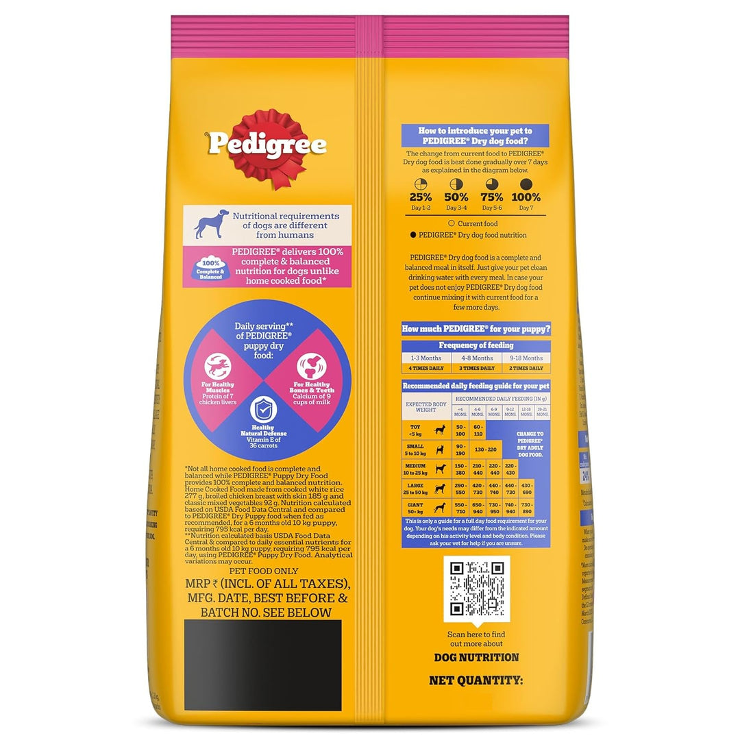 Pedigree Chicken & Milk Puppy Dog Food