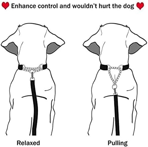 Nunbell Adjustable Half-Choke Dog Training Collar