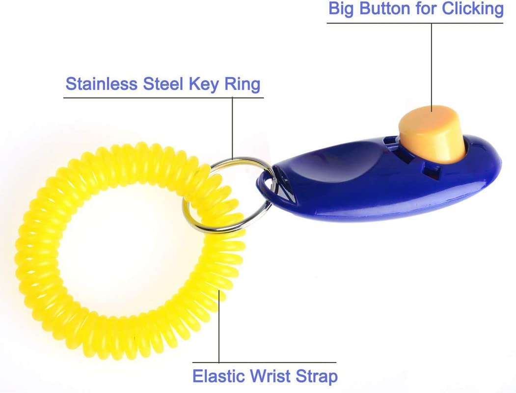Training Clicker with Spiral Chain for Pets