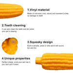 Load image into Gallery viewer, Squeaky Corn Vinyl Dog Toy – Floating Chew &amp; Teeth Cleaning Toy
