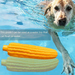 Load image into Gallery viewer, Squeaky Corn Vinyl Dog Toy – Floating Chew &amp; Teeth Cleaning Toy