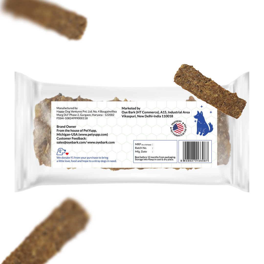OyeBark Crunchy Munchy Protein Bar for Dogs