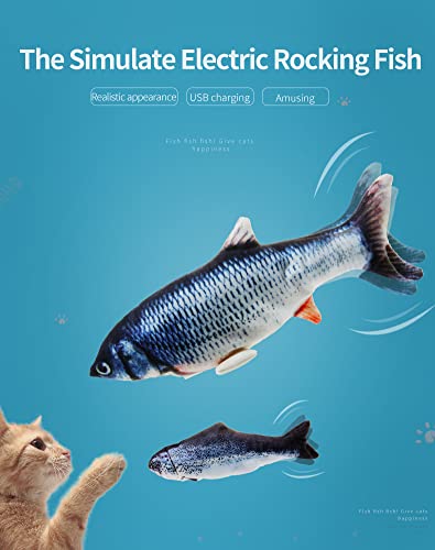 Holy Paws Electric Dancing Fish Cat Toy – Interactive Wiggling Plush