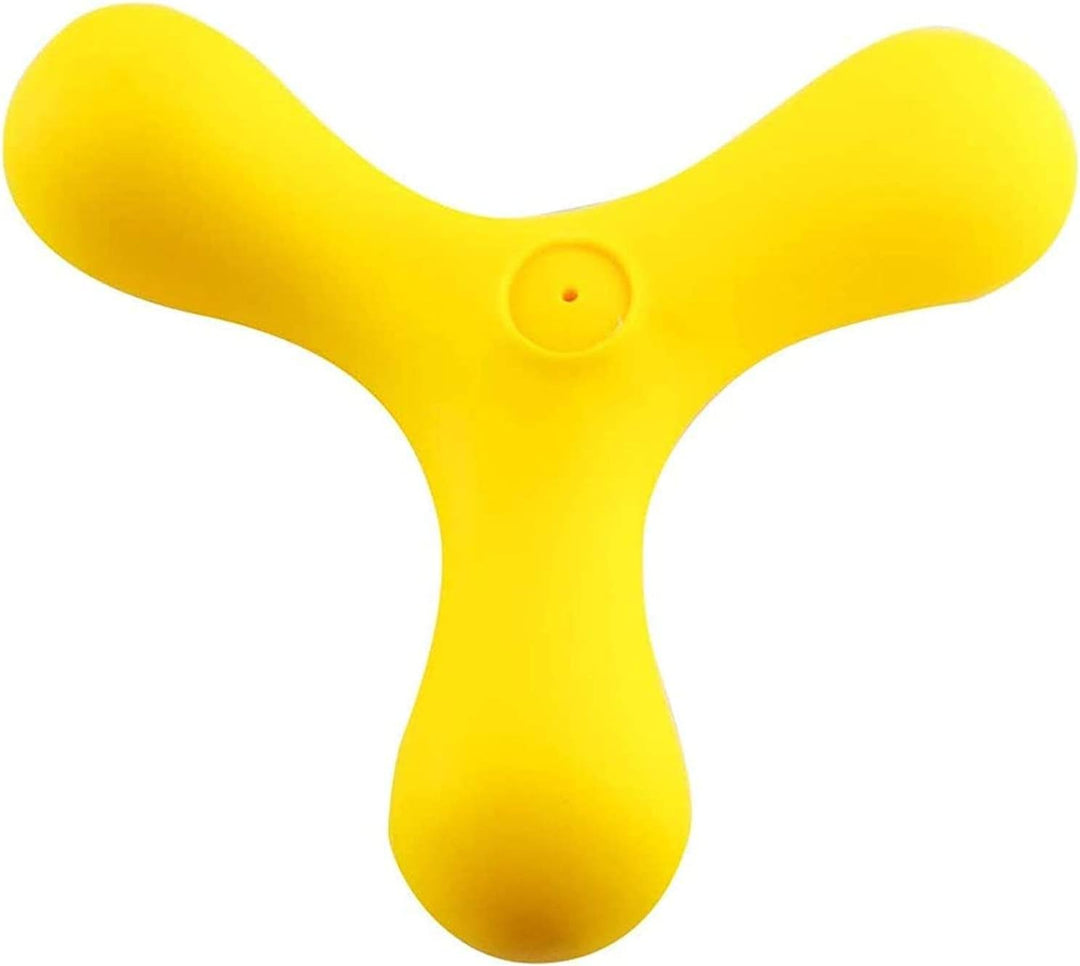EE Toys Squeaky Triangle Dart Dog Toy | Interactive Boomerang Fetch Chew Toy