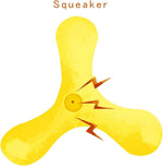 Load image into Gallery viewer, EE Toys Squeaky Triangle Dart Dog Toy | Interactive Boomerang Fetch Chew Toy