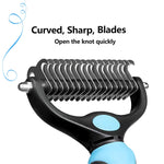 Load image into Gallery viewer, Nunbell Professional Dual-Sided Pet Dematting &amp; Deshedding Rake