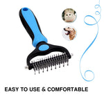 Load image into Gallery viewer, Nunbell Professional Dual-Sided Pet Dematting &amp; Deshedding Rake