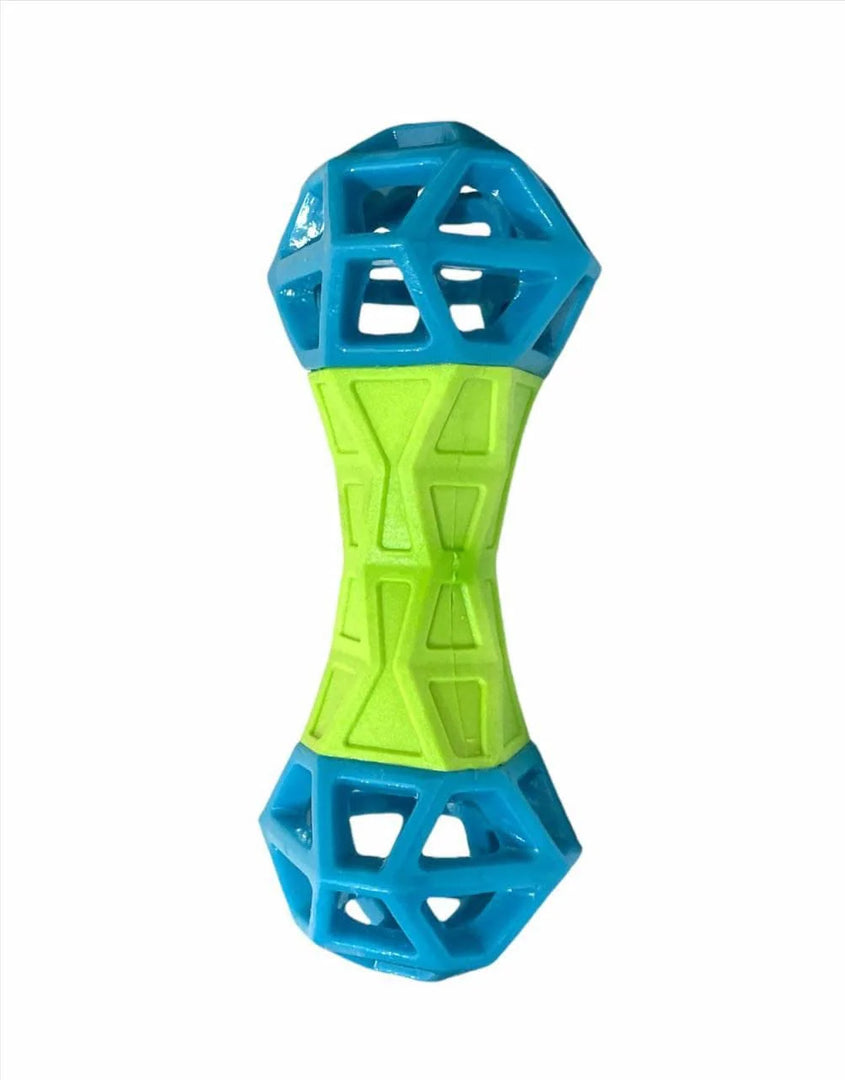 Holy Paws: Fun 'n' Play Geometric Dumbbell Dog Toy