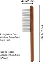 Load image into Gallery viewer, Bamboo Round Handle Single Pet Comb